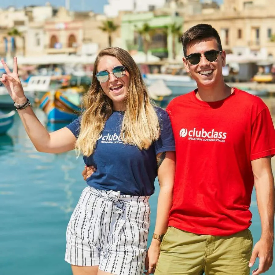 Študenti Clubclass v Marsaxlokk